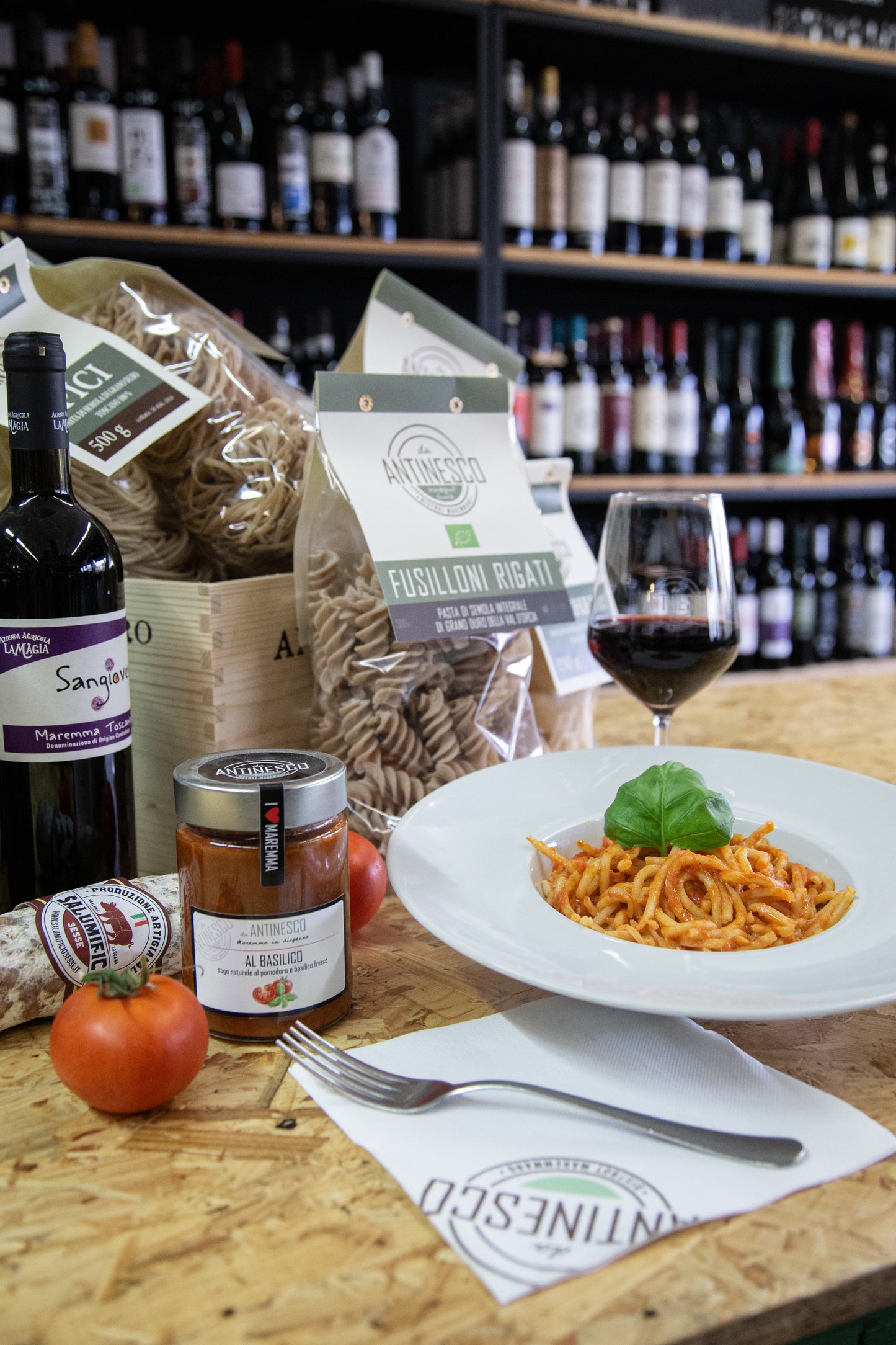 Sugo al Pomodoro e Basilico, da Antinesco