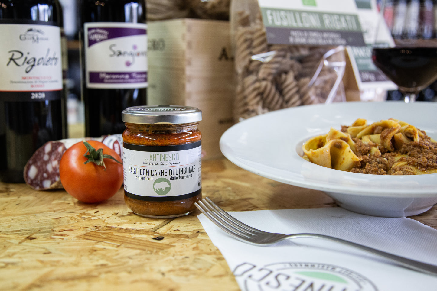 Ragù con carne di Cinghiale, da Antinesco